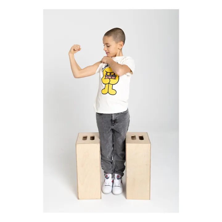 T-shirt Manches Courte Coton Bio SHOBU | Ecru- Image produit n°2