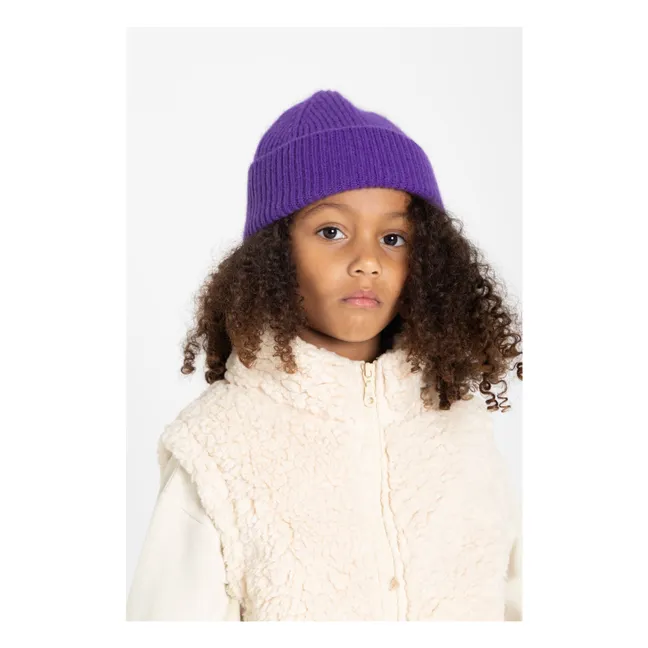Giacca con zip senza maniche in sherpa | Ecru