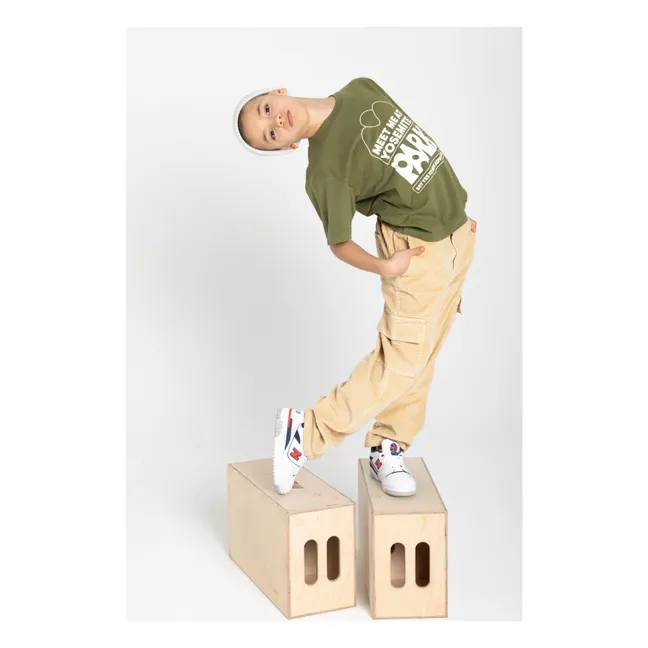 T-shirt Manches Courte Coton Bio | Vert kaki