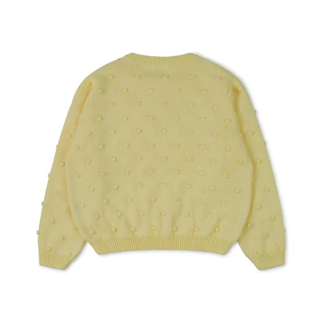 Popcorn sweater | Pale yellow
