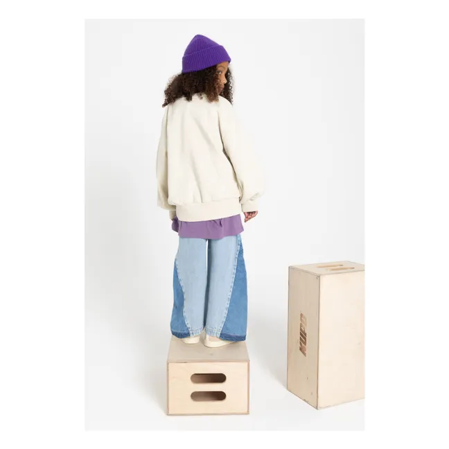 Sweatshirt mit Rundhalsausschnitt | Natur