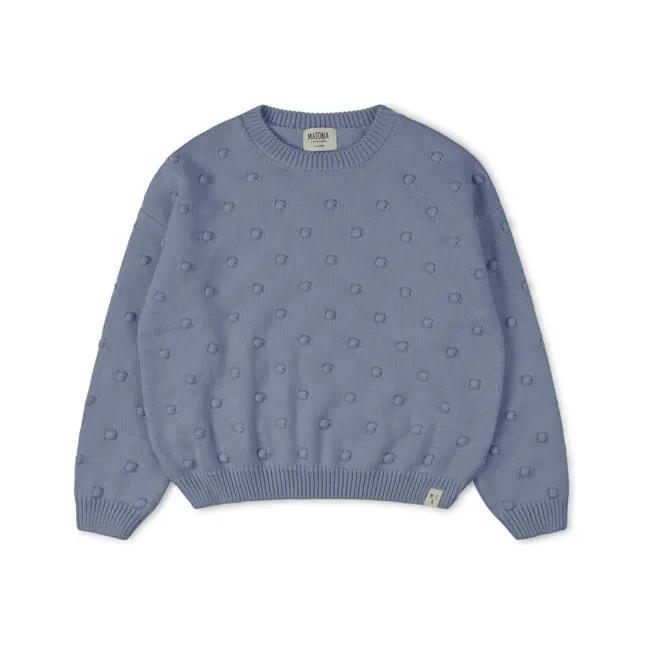 Popcorn sweater | Pale blue