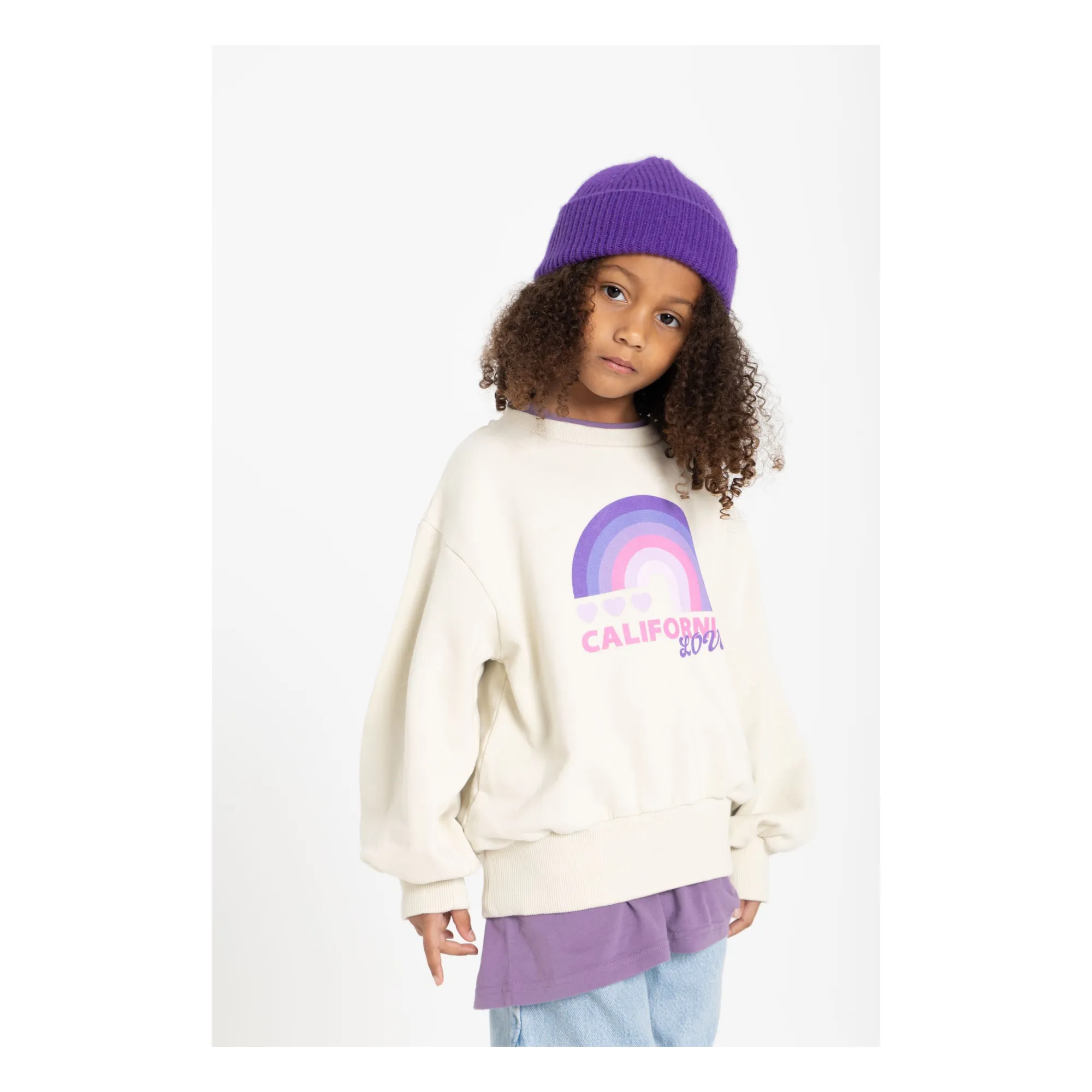 Sweatshirt col rond | Naturel- Image produit n°1