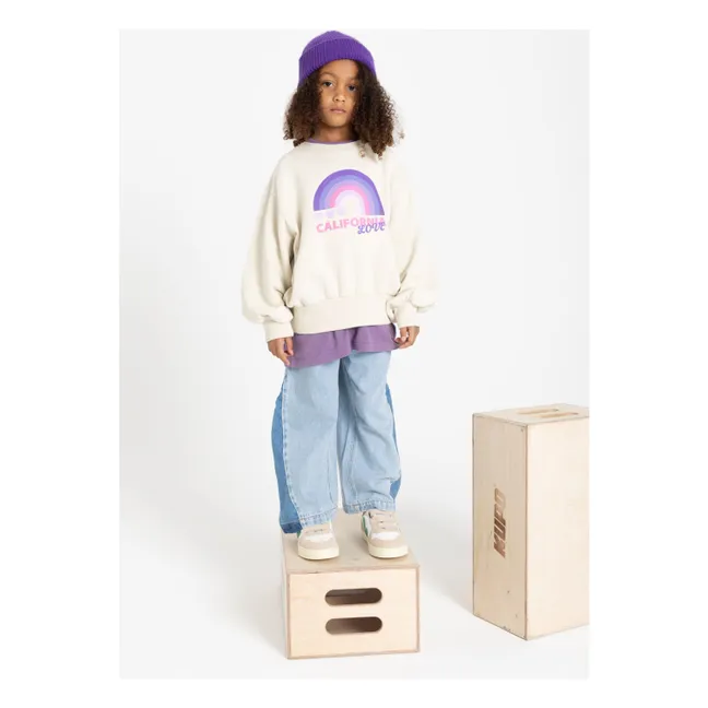 Sweatshirt mit Rundhalsausschnitt | Natur