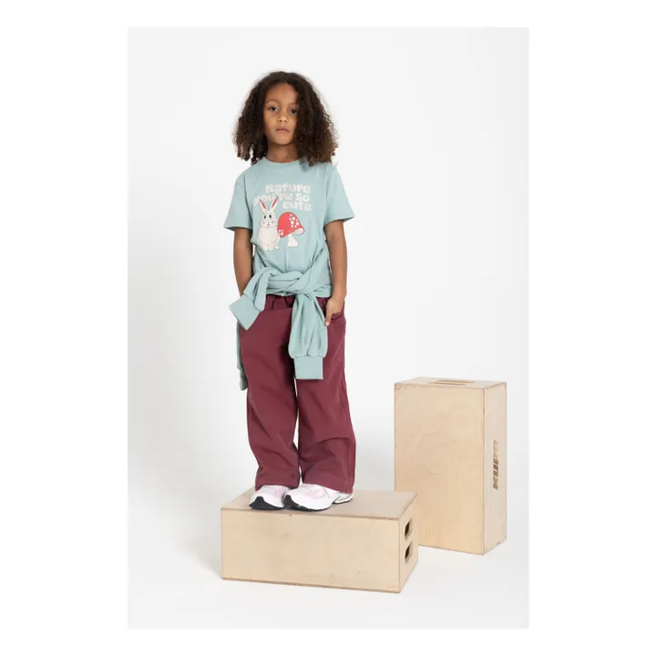 T-shirt Manches Courte Coton Bio | Sauge- Image produit n°5