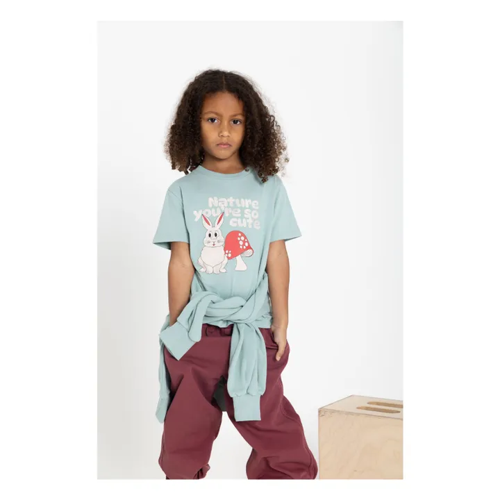 T-shirt Manches Courte Coton Bio | Sauge- Image produit n°2