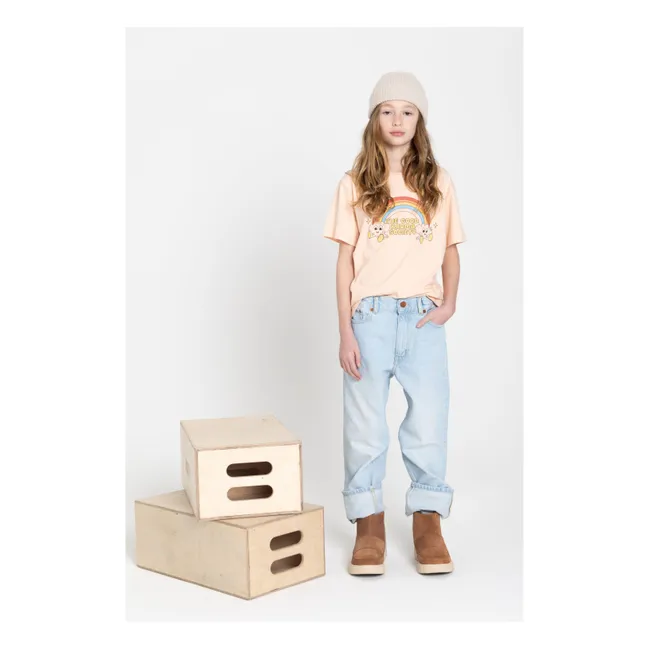 T-shirt Manches Courte Coton Bio | Rose pâle