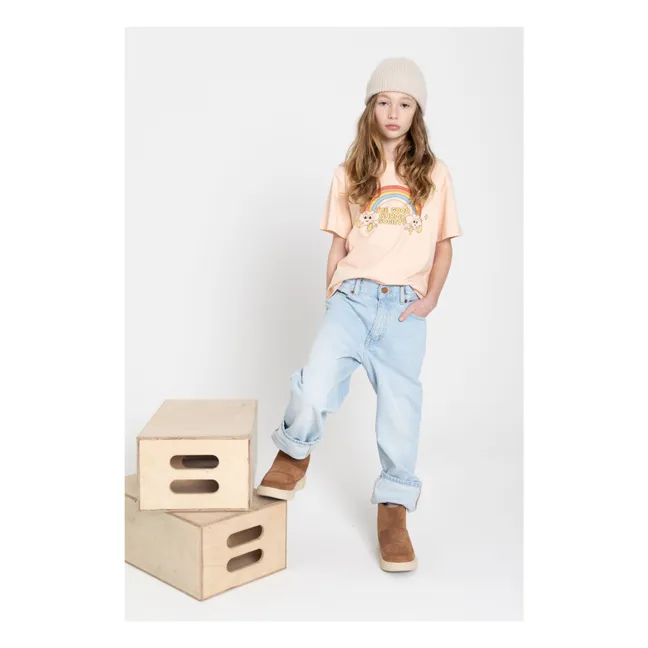T-shirt Manches Courte Coton Bio | Rose pâle