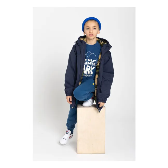 Felpa con scollo rotondo | Blu notte