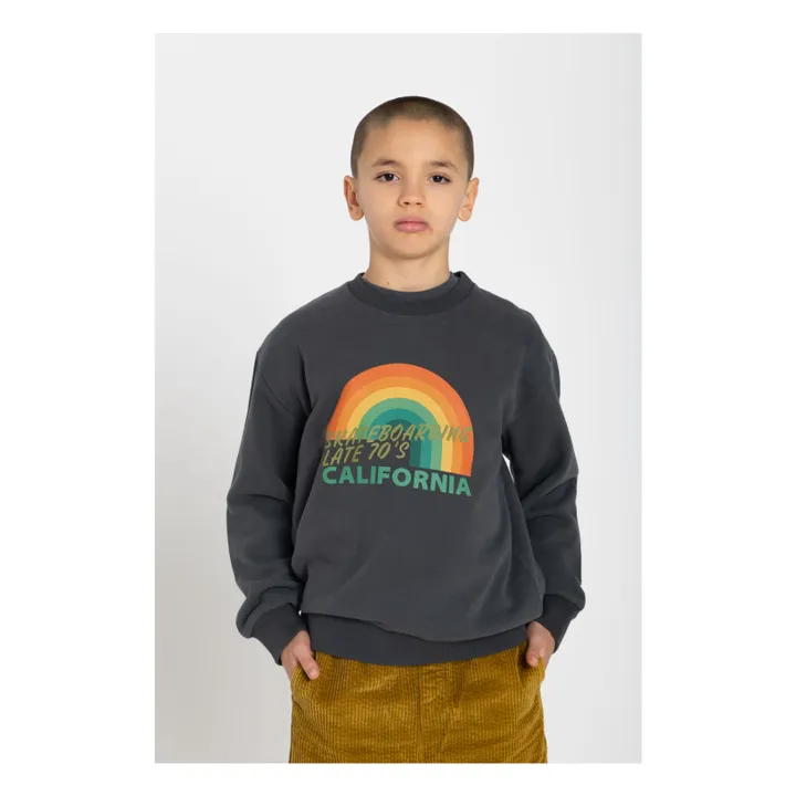 Sweatshirt col rond | Noir- Image produit n°1