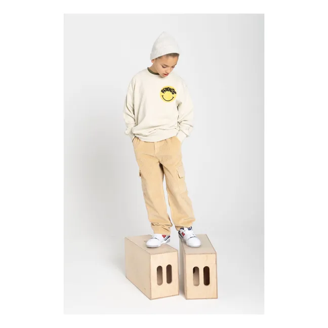 Sweatshirt mit Rundhalsausschnitt | Natur