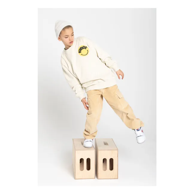 Sweatshirt mit Rundhalsausschnitt | Natur