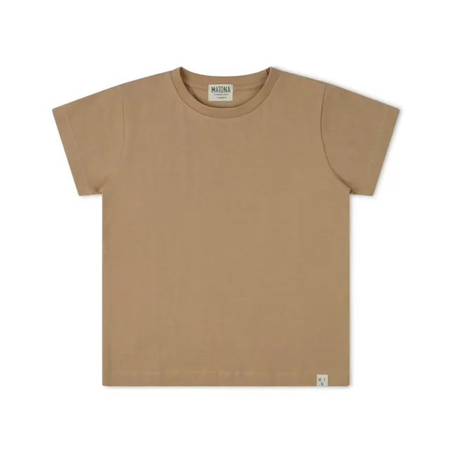 T-Shirt Bio-Baumwolle | Kamelbraun