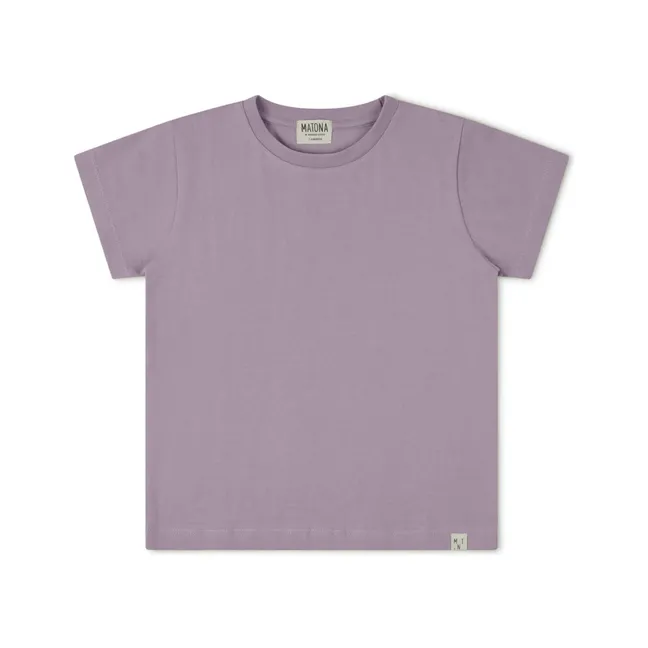 T-Shirt in cotone bio | Lilla