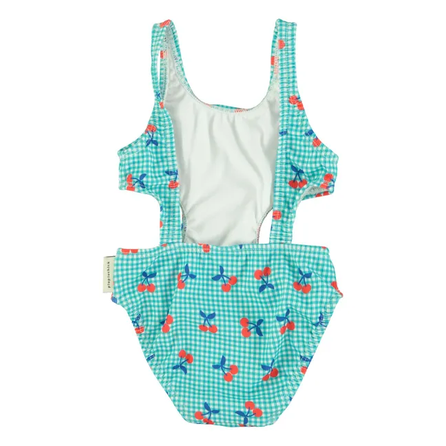 Costume da bagno in fibra riciclata Cherry | Turquoise