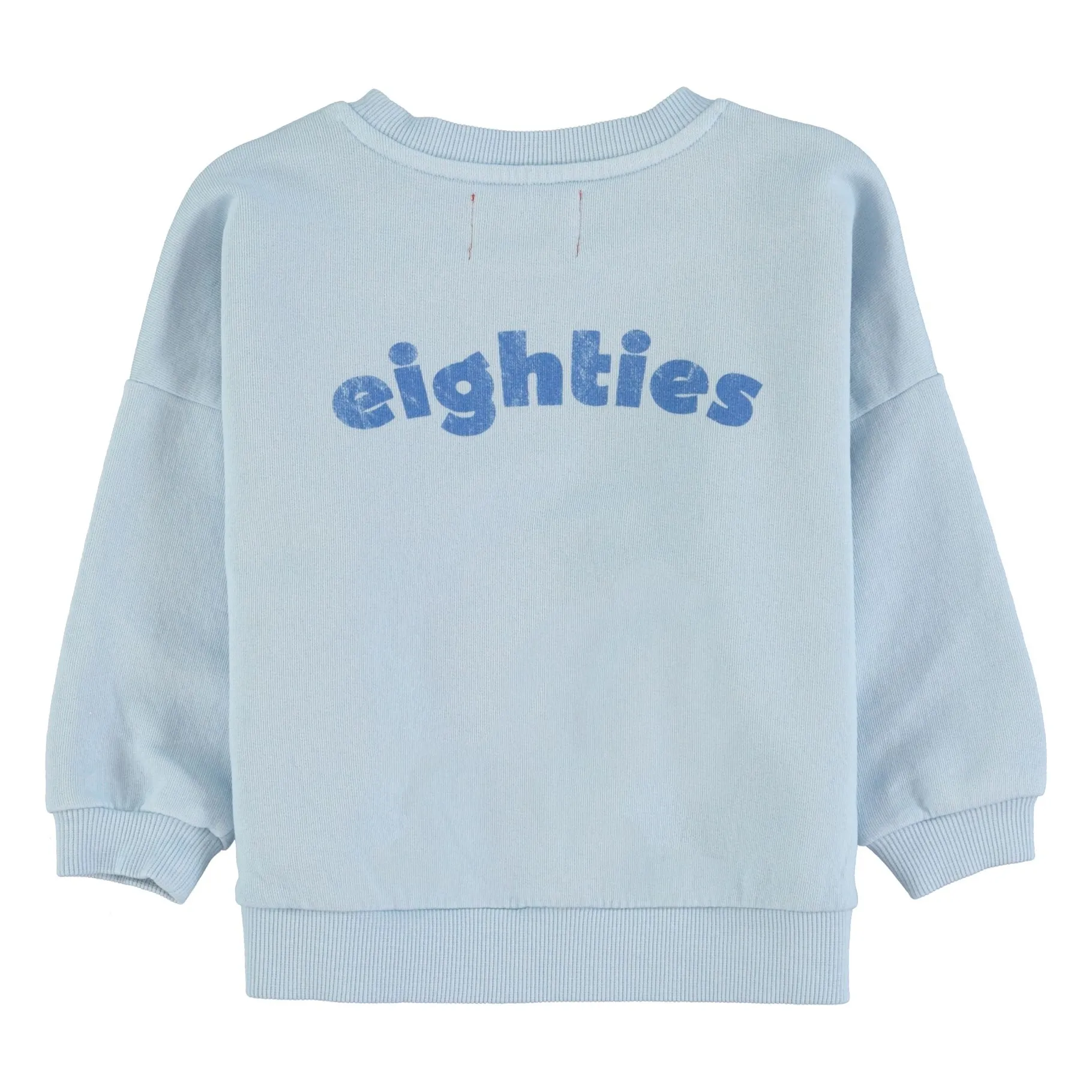 Eighties organic cotton sweatshirt | Light Blue- Product image n°3
