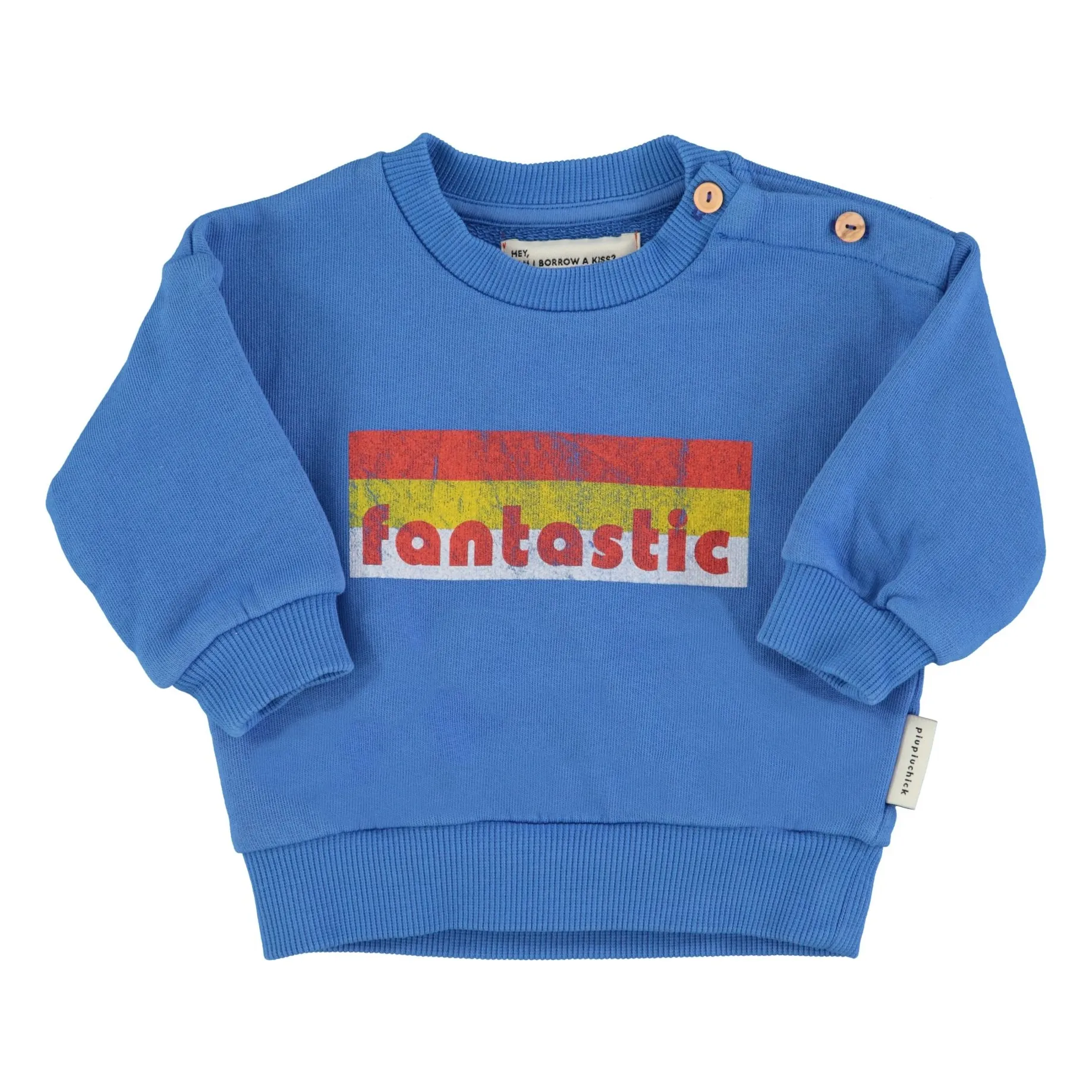 Fantastic organic cotton sweatshirt | Blue- Product image n°4