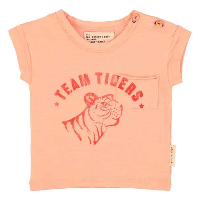Camiseta Tiger | Rosa Melocotón