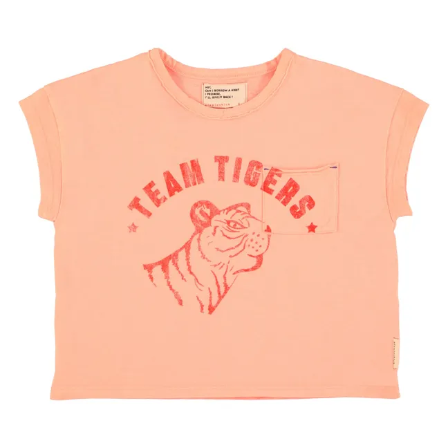 Camiseta Tiger | Rosa Melocotón