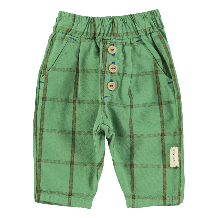 Carreaux Pants  | Green- Product image n°4