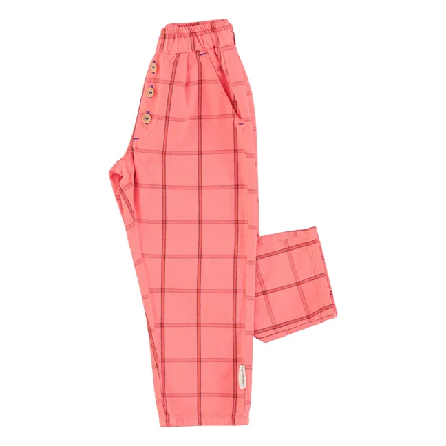 Pantalones Carreaux  | Rosa