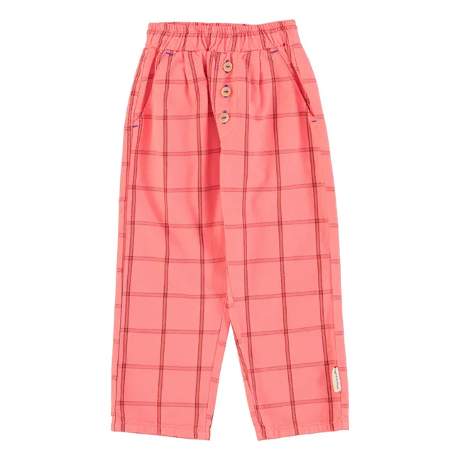 Pantalones Carreaux  | Rosa
