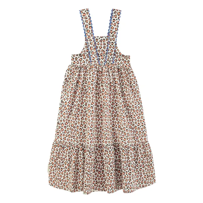 Kleid Leopard Bio-Baumwolle | Seidenfarben