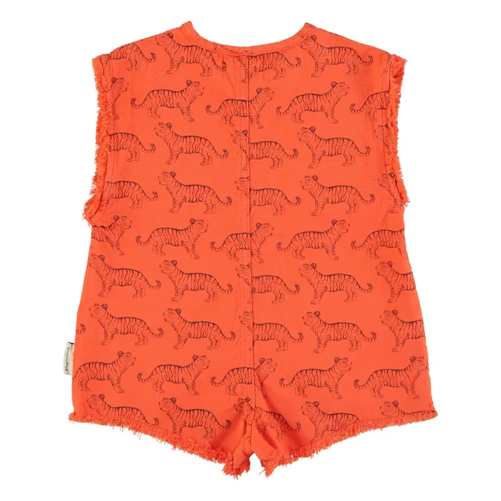 Tiger pocket overalls Organic cotton | Orange- Product image n°3