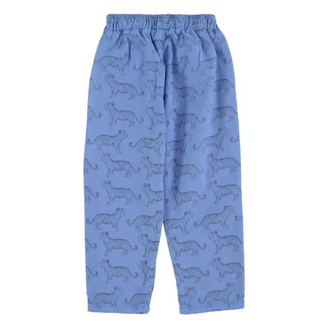 Pantalones de algodón orgánico Tiger | Azul
