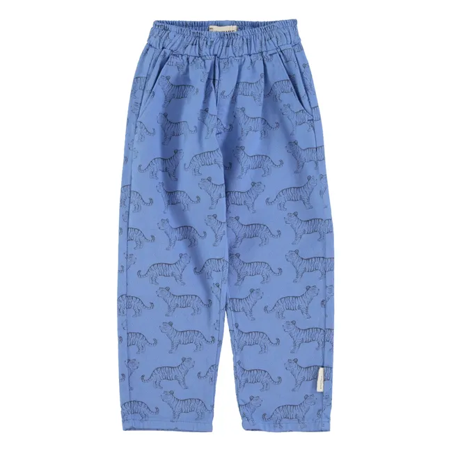 Pantalones de algodón orgánico Tiger | Azul