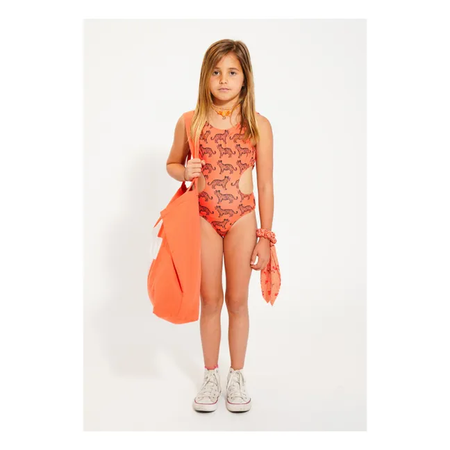 Costume da bagno Tiger Fibre riciclate | Arancione
