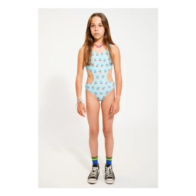 Costume da bagno in fibra riciclata Cherry | Turquoise