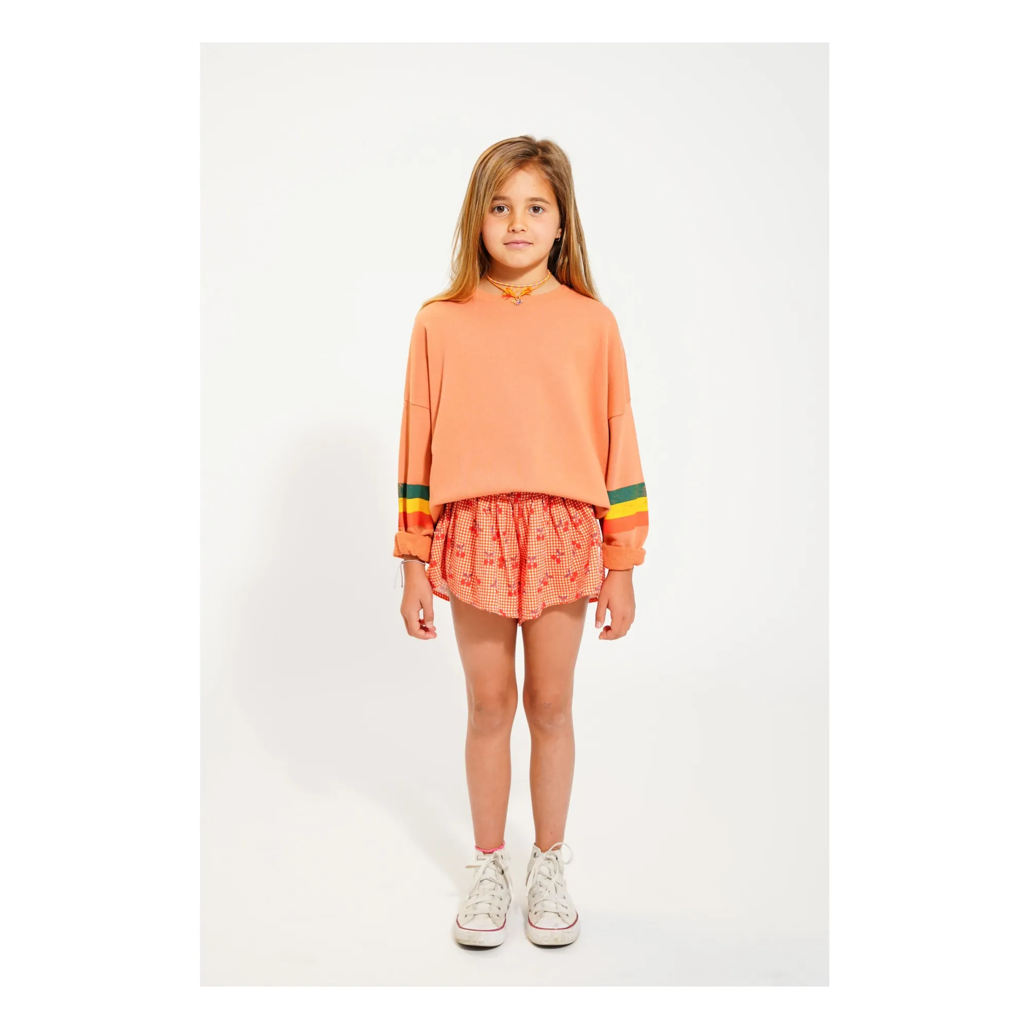 Etoile organic cotton sweatshirt | Coral- Product image n°1