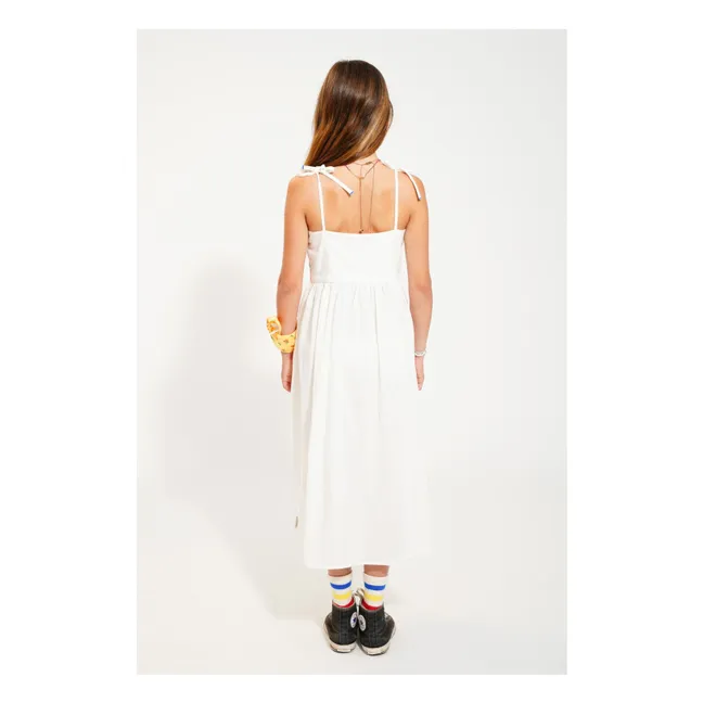 Kleid Streifen Bio-Baumwolle | Seidenfarben