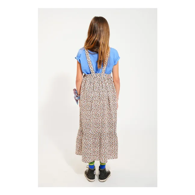 Kleid Leopard Bio-Baumwolle | Seidenfarben