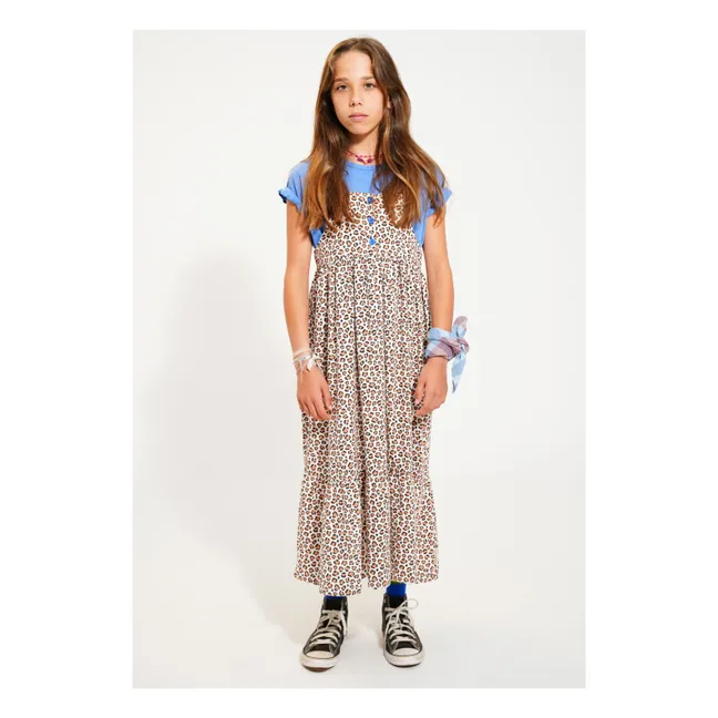 Kleid Leopard Bio-Baumwolle | Seidenfarben