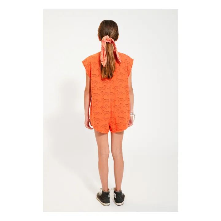 Tiger pocket overalls Organic cotton | Orange- Product image n°2