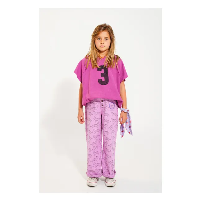 Flare Tiger Hose Bio-Baumwolle | Flieder