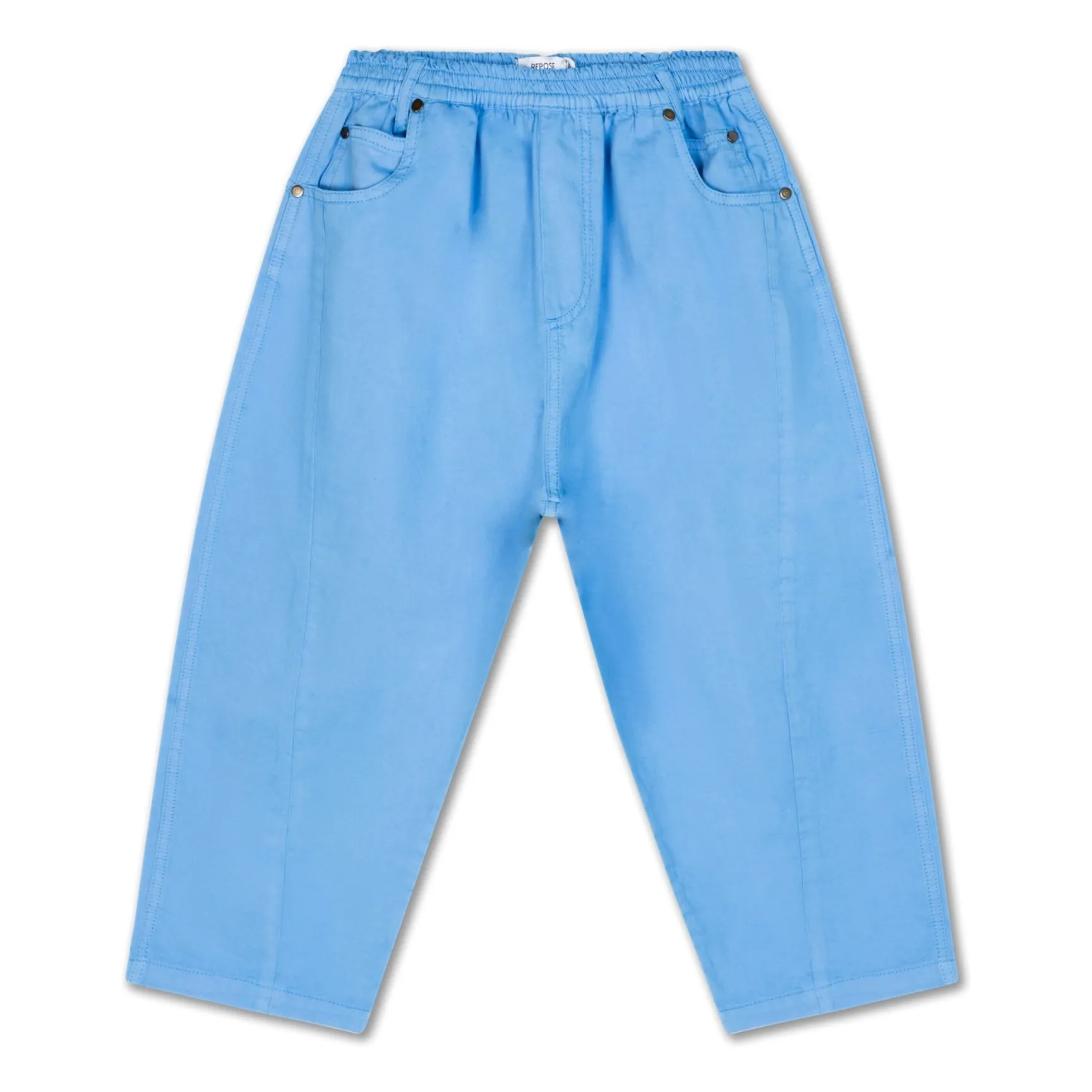 Jean Wide Coton Bio | Bleu azur- Image produit n°0