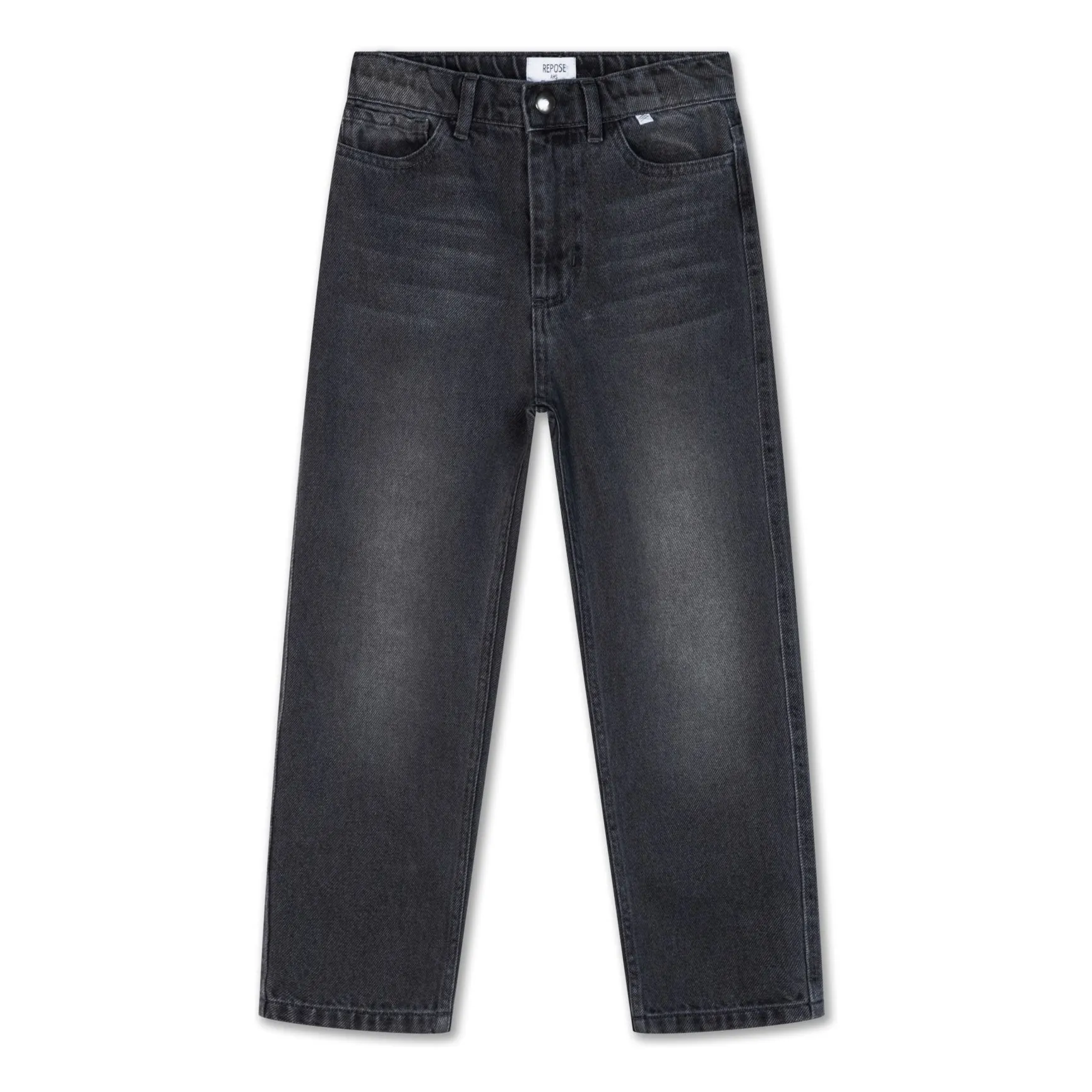 Repose Ams Charcoal Grey Straight Jeans Organic Cotton
