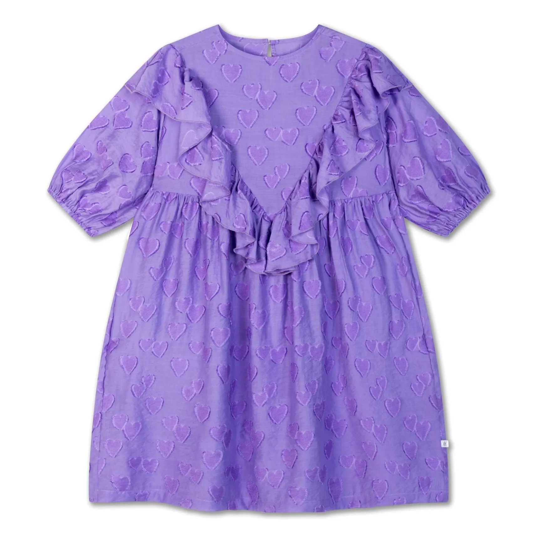 Repose Ams Purple Ruffled Hearts Dress