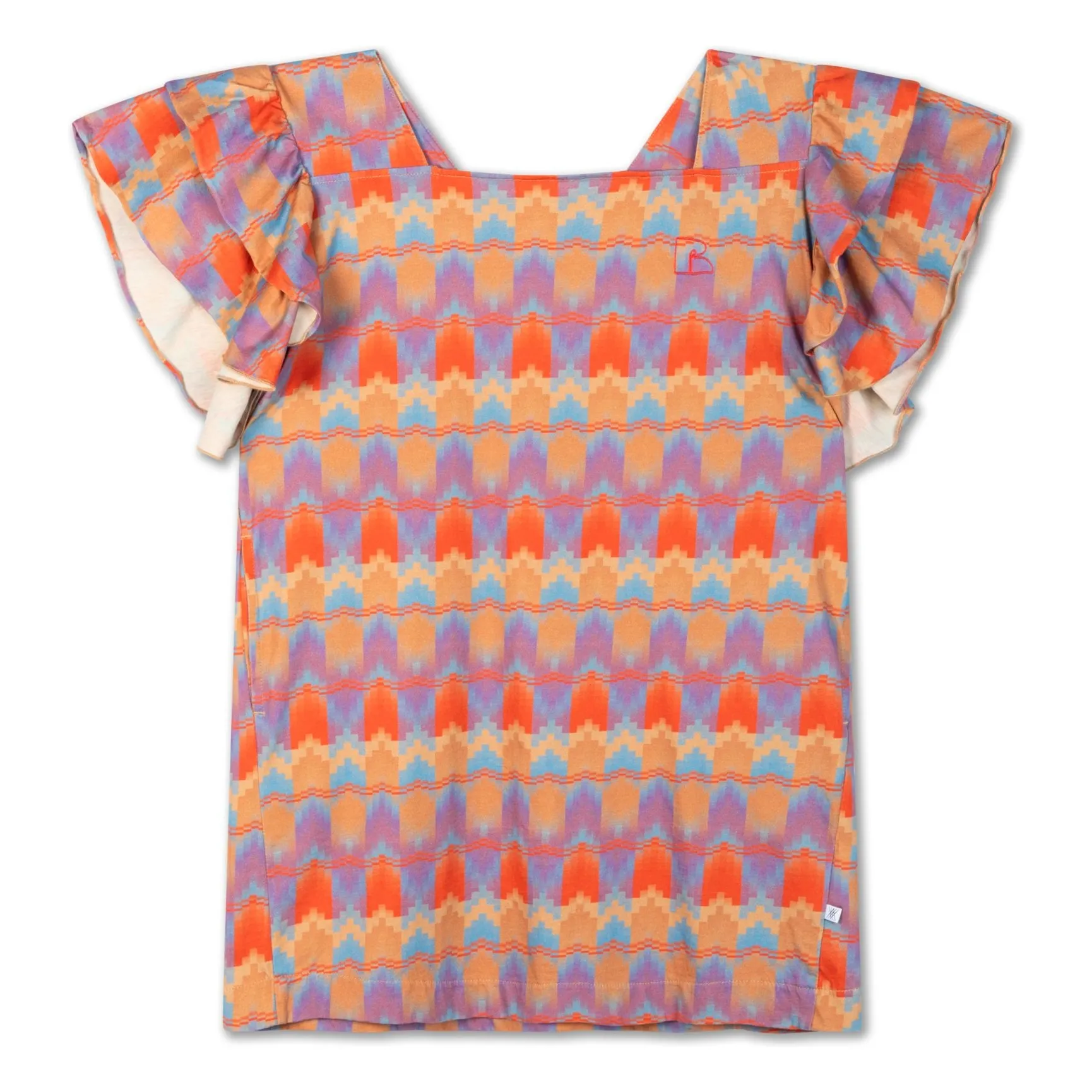 Repose Ams Mauve Organic Cotton Graphic Dress