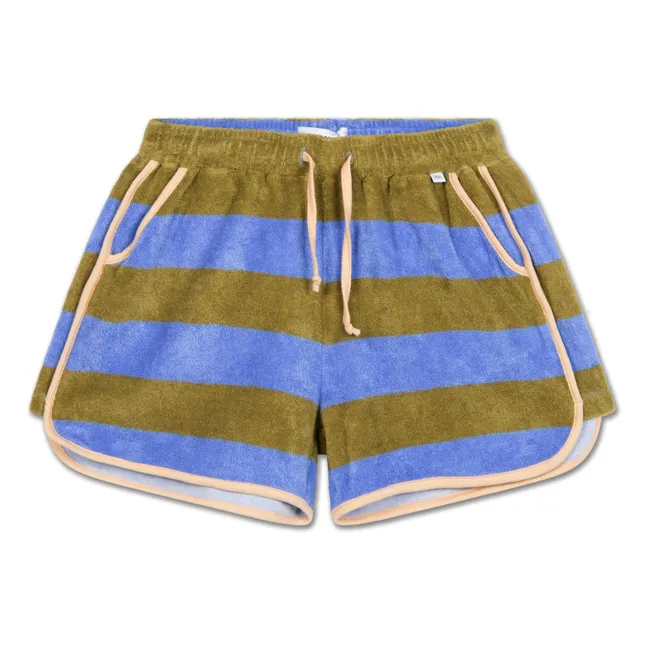 Short Contraste Coton Bio | Vert kaki