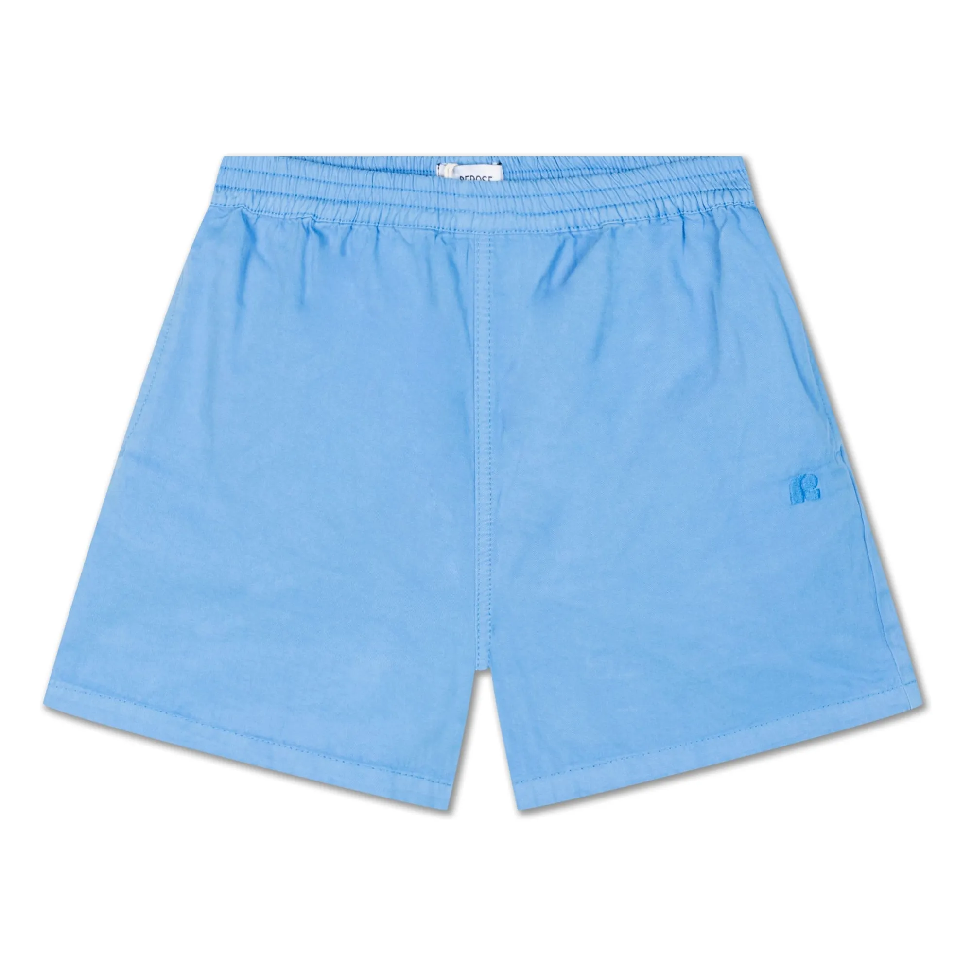 Repose Ams Azure Blue Organic Cotton Twill Shorts