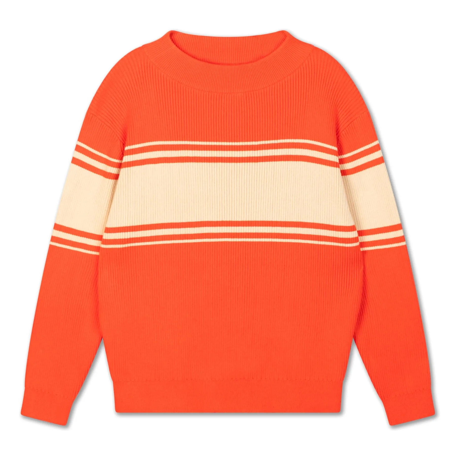 Pull Rayures | Orange- Image produit n°0