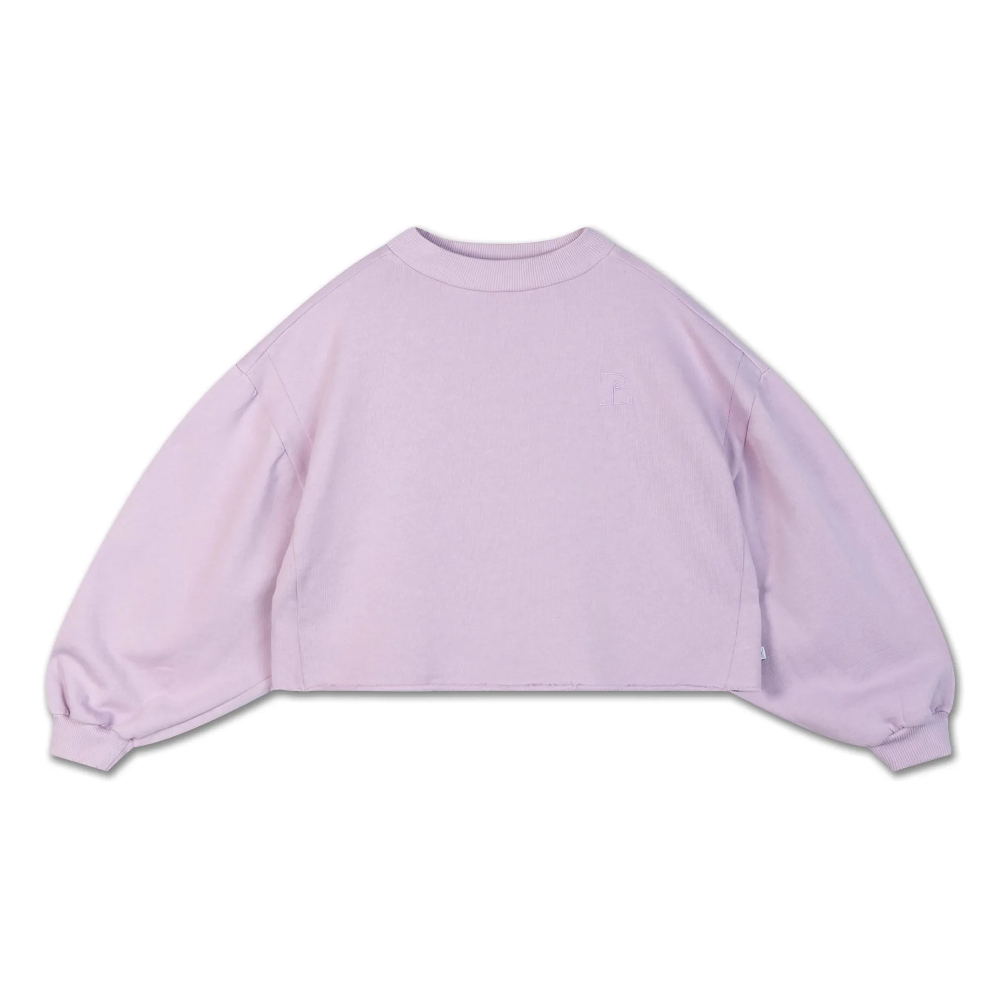 Organic Cotton Crop Sweat | Lilac- Product image n°0