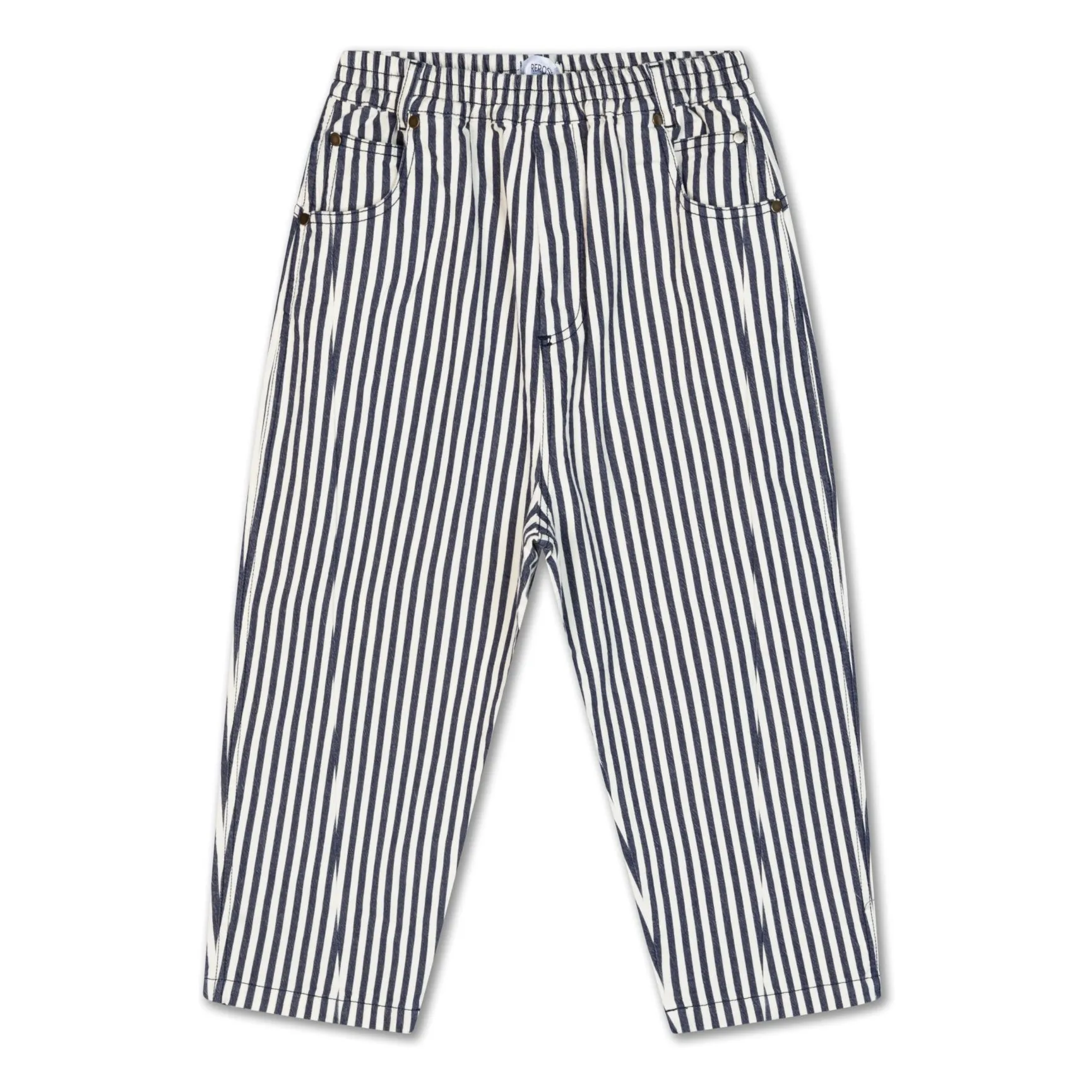 Jean Wide Coton Bio | Bleu marine- Image produit n°0