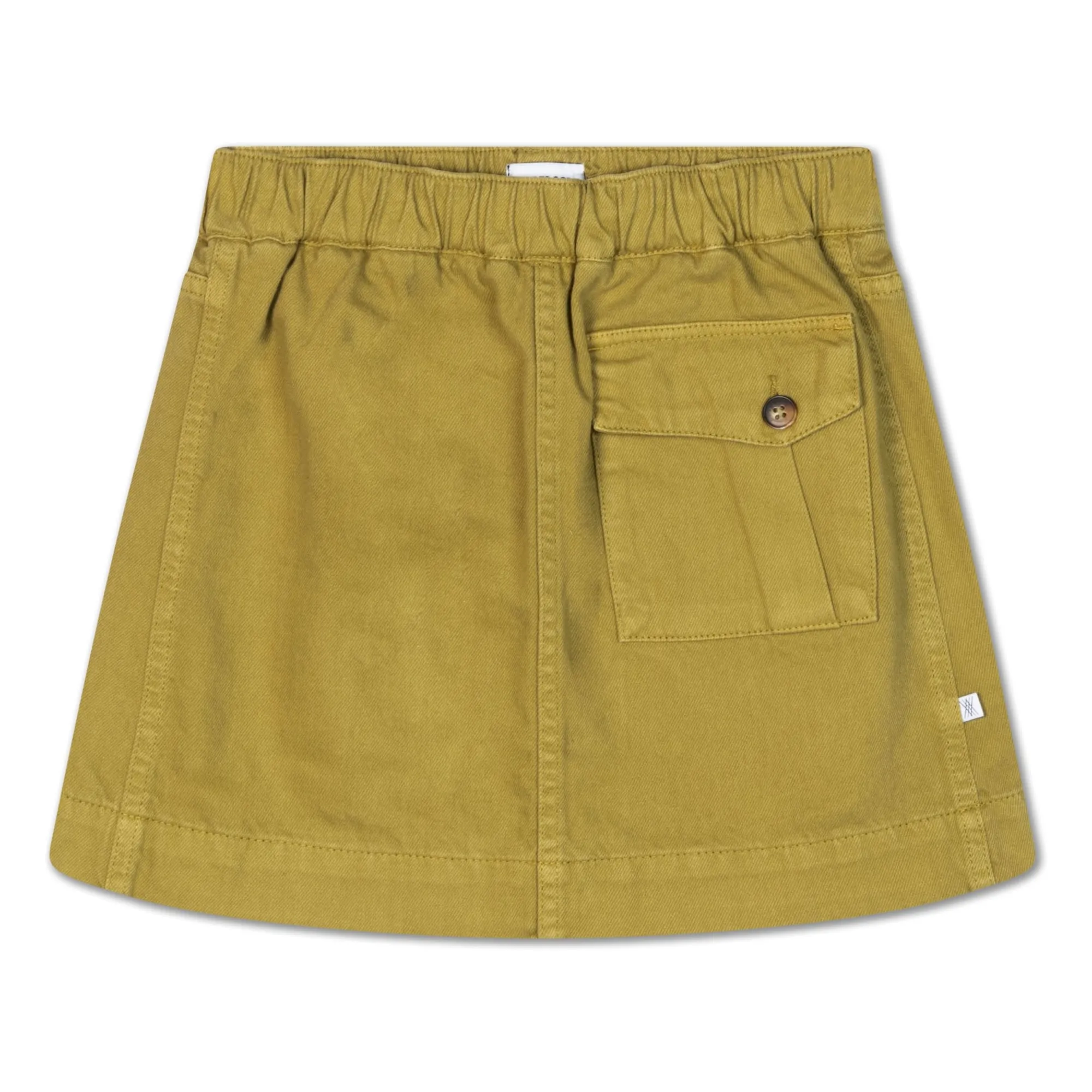Jupe Poches Coton Bio | Vert kaki- Image produit n°0