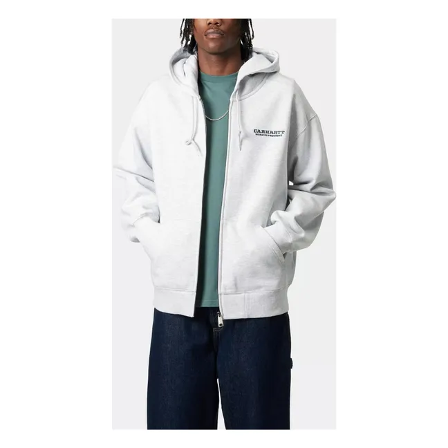 Felpa con cappuccio con zip Runaway | Grigio chiné