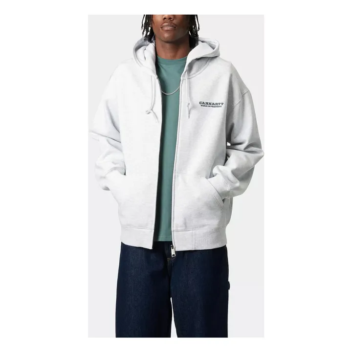 Sudadera con cremallera Runaway | Gris Jaspeado- Imagen del producto n°2